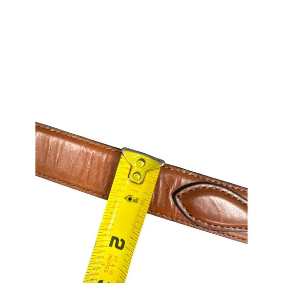 Cabelas Mens Brown Leather Dress Belt Size 40 With Brass Buckle SKU 8271 - Picture 14 of 15